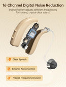 BIGPROT RECHARGEABLE HEARING AIDS FOR SENIORS OTC HEARING AIDS WITH DIGITAL - Like New