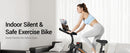 CURSOR FITNESS Recumbent Exercise Bike, Quiet Stationary Bike - Black/Orange - Like New