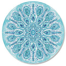CounterArt Ocean Fantasy 4mm Heat Tolerant Round Tempered Cutting Board 16" - Brand New