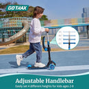GOTRAX KS3 PRO FOLDING KICK SCOOTER FOR KIDS ONE KEY REMOVABLE SEAT - BLUE - Like New