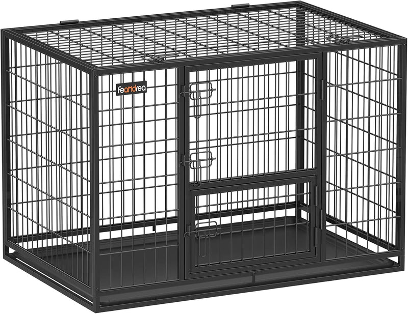 FEANDREA HEAVY DOG CAGE, 107 X 70 X 75 CM FOR LARGE AND MEDIUM DOGS PPD001B01 - Like New