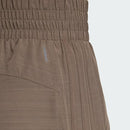 ADIDAS WOMEN'S PACER TRAINING 3-STRIPES WOVEN HIGH SHORTS SIZE L - SHADOW OLIVE - Brand New