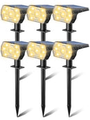 KAXIIDA SOLAR LIGHTS OUTDOOR WATERPROOF IP68 3 LIGHTING MODELS- BLACK - Like New