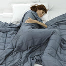 Weighted Idea Weighted Blanket (Dark Grey,80"x87",30lbs) Cooling Breathable - Brand New