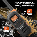 BUSHNELL LPX650 WALKIE TALKIE RADIO 2 PACK - BLACK/ORANGE - Like New