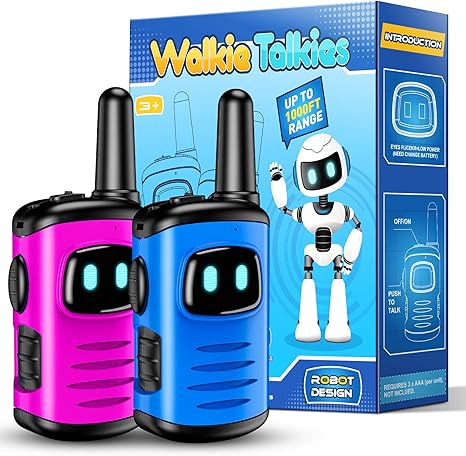 DASTION-99 WALKIE TALKIES TOYS 3-6: DASTION-99 MINI WALKIES TALKIE KID BLUE/PINK Like New