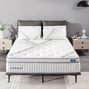 LECHEPUSSLEEP KING MATTRESS 14'' HYBRID MEMORY FOAM MATTRESSES SPRINGS - WHITE - Brand New