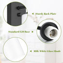 Set of 2 Wall Sconces for Bathroom, Modern Vanity Light Fixtures Black/White - Like New