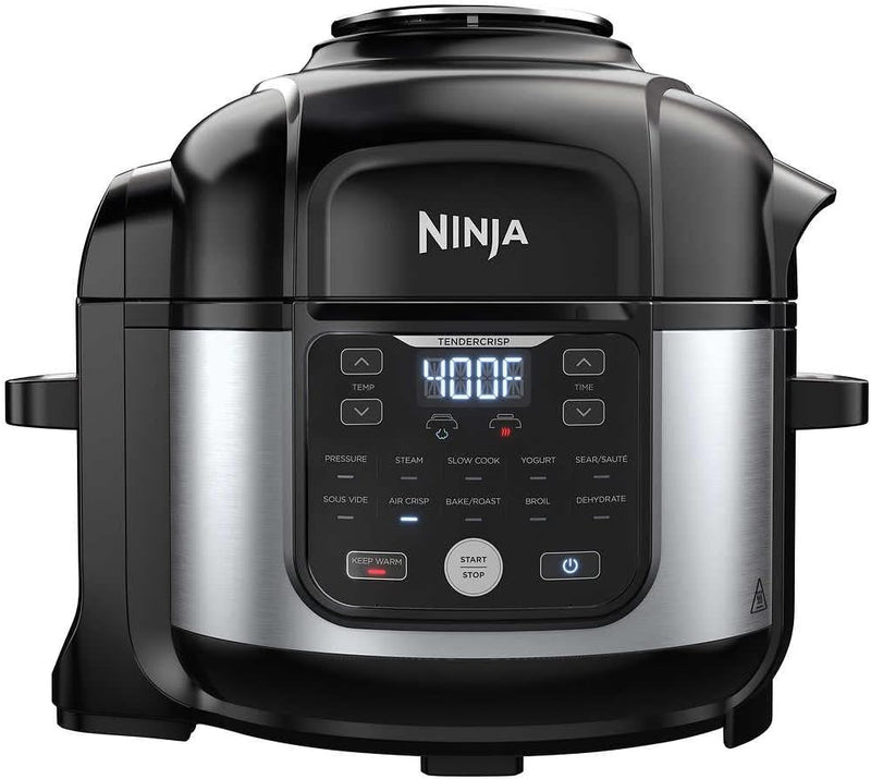 Ninja Foodi 10-in-1 Pressure Cooker and Air Fryer, 6.5-Quart, Stainless Steel Like New