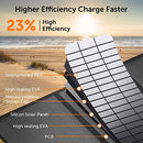 Alpha Digital SFZD-40 40W 18V Foldable Portable Solar Charging Panel - Black - Brand New