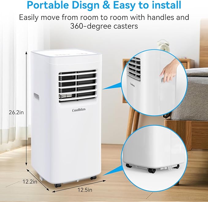 Coolblus Portable Air Conditioner 8,500 BTU 3 IN 1 - Scratch & Dent