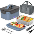 HERRFILK ELECTRIC LUNCH BOX FOOD HEATER 100W 4 IN 1 ULTRA QUICK - MOON BLUE - Like New