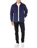 AMAZON ESSENTIALS MEN'S LONG-SLEEVE POLAR FLEECE SHIRT JACKET NAVY SIZE:M - Brand New