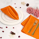 EYCHEI 60 PIECES BURNT ORANGE SATIN NAPKINS 20X20 SATIN CLOTH NAPKINS - Like New