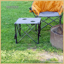 ARROWHEAD OUTDOOR 26” (66CM) PORTABLE CAMPING FOLDING TABLE 2 CUP HOLDERS - GRAY - Like New