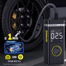 ZXNCAR RECHARGEABLE AIR PUMP TIRE INFLATOR PORTABLE COMPRESSOR DIGITAL - BLACK - Like New