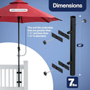 LOVE YOUR DECK Patio Umbrella Holder – Easy Installation Space Saving - Black - Brand New