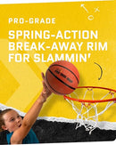 SKLZ PRO MINI INDOOR BASKETBALL HOOP OVER THE DOOR PORTABLE - BLACK/WHITE - Like New