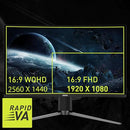 MSI 27" WQHD 2K 180Hz Curved Computer Monitor, FreeSync, MAG27CQ6PF - Black - Like New