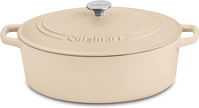 Cuisinart 7 Qt Oval Casserole CI770-33TNW - Tan Like New