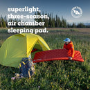 BIG AGNES RAPIDE SL - INSULATED SLEEPING PAD, TAPERED FLOOR (50X78) - ORANGE - Like New