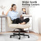 Darkecho Criss Cross Chair with Wheels Padded Leather Spring Cushion - Beige - Like New