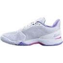 BABOLAT JET TERE ALL COURT WOMEN'S TENNIS SHOES WHITE/LAVANDER SIZE 6 - Like New