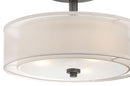 Minka Lavery 4107-172 Parsons Studio Semi-Flush 3-Light 180 Watts - Smoked Iron - Brand New