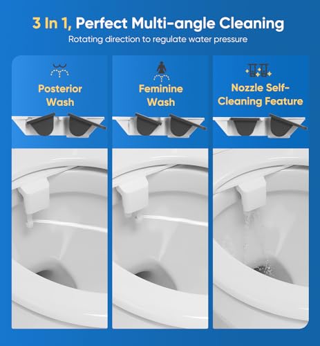 POCALAND 3-IN-1 BIDET SELF-CLEANING POSTERIOR FEMININE WASH BJL-001 - WHITE Like New