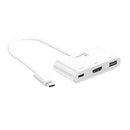 J5CREATE USB-C® TO HDMI™ & USB™ 3.0 WITH POWER DELIVERY CABLE - WHITE - Brand New