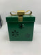 JOY TO THE WORLD CHRISTMAS GIFT BOX WITH LID - GREEN - Like New