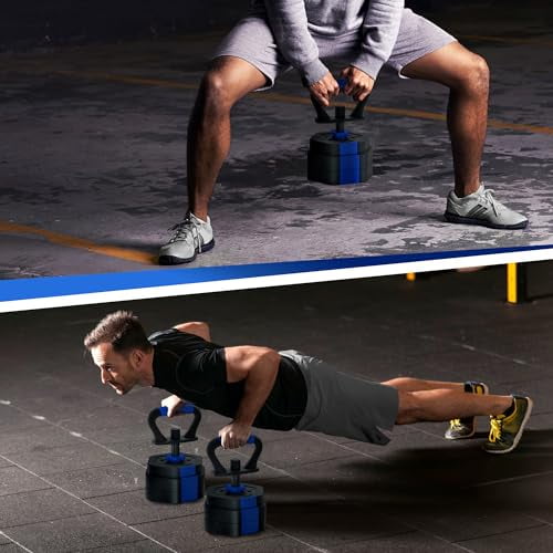 VIVITORY DUMBBELL SETS ADJUSTABLE WEIGHTS FREE WEIGHTS CONNECTOR - BLACK/BLUE - Like New