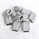 HIGOOD Wire Rope Sleeve for Wire Rope Dia. 1/2" Aluminum Alloy PK 10 - Brand New