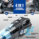 VARSK 4-in-1 Car Vacuum Cleaner High Power, Tire Inflator Portable Car Vacuum - Like New