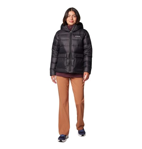 208537 COLUMBIA WOMENS HARMONY FALLS HOODED DOWN JACKET BLACK WOMEN M - Brand New