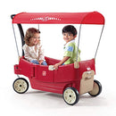 STEP2 ALL AROUND CANOPY WAGON KIDS RIDE ON TOY STROLLER SUBSTITUTE 822799 - RED - Like New