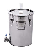 Stainless Steel 7 Gal Fermenter w/ 3-Piece Ball Valve Kettle for Wine Beer Mead - Brand New