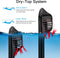 UNIGEAR KIDS FULL FACE SNORKEL 180 PANORAMIC VIEW SNORKELING MASK L/XL - BLACK - Like New