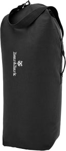 BEAR&BARK TOP LOAD DUFFLE BAG, MEDIUM CANVAS MILITARY 34X20- 55L - BLACK - Like New