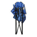 Amazon Basics Portable Folding Camping Chair 4-Can Cooler Large Blue - Brand New