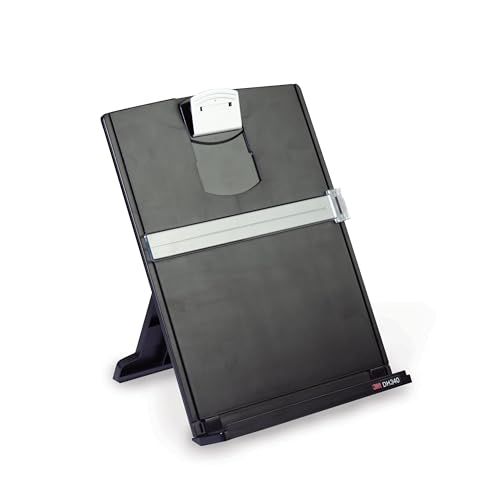 3M Desktop Document Holder Copy Holder Adjustable Clip Holds Portrait - BLACK - Like New