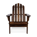 SHINE COMPANY MARINA ADIRONDACK CHAIR, BACK & SEAT PRE-ASSEMBLED, BURNT BROWN - Like New