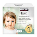 Kirkland Signature Diapers, Size 4 (22-37 Pounds), 198 Count - Brand New