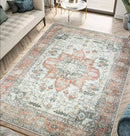 Keen Home Design 9x12 Rug, Machine Washable, Non-Slip, B0CB73J9XY - Vintage - Brand New