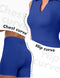 FKEEP Women's Golf Tennis Dress V-Neck with Shorts and Pocket Sapphire Blue S - Brand New