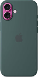 APPLE IPHONE 16 PLUS SILICONE CASE MAGSAFE MATTE FINISH - LAKE GREEN - Brand New