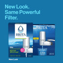 BRITA FAUCET MOUNT WATER FILTER FOR SINK INCLUDES 1 REPLACEMENT FILTER - CHROME - Like New