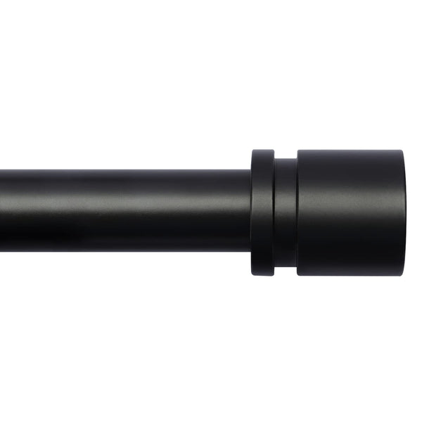 Bryondeth Standard Curtain Rod & Wall Bracket SMALL WCR48B - BLACK - Like New