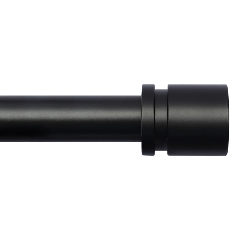 Bryondeth Standard Curtain Rod & Wall Bracket SMALL WCR48B - BLACK - Like New