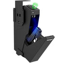 MOVGUL GUN SAFE, BIOMETRIC DROP DOWN BEDSIDE GUN SAFE PISTOL SAFE - BLACK - Like New